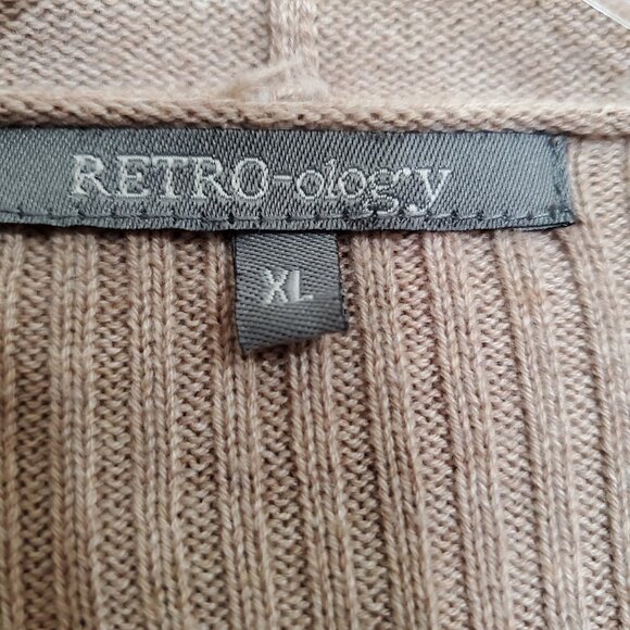 Cardigan Asymmetrical Sweater Open Waterfall Front Cardigan Sweater EUC - Picture 4 of 10